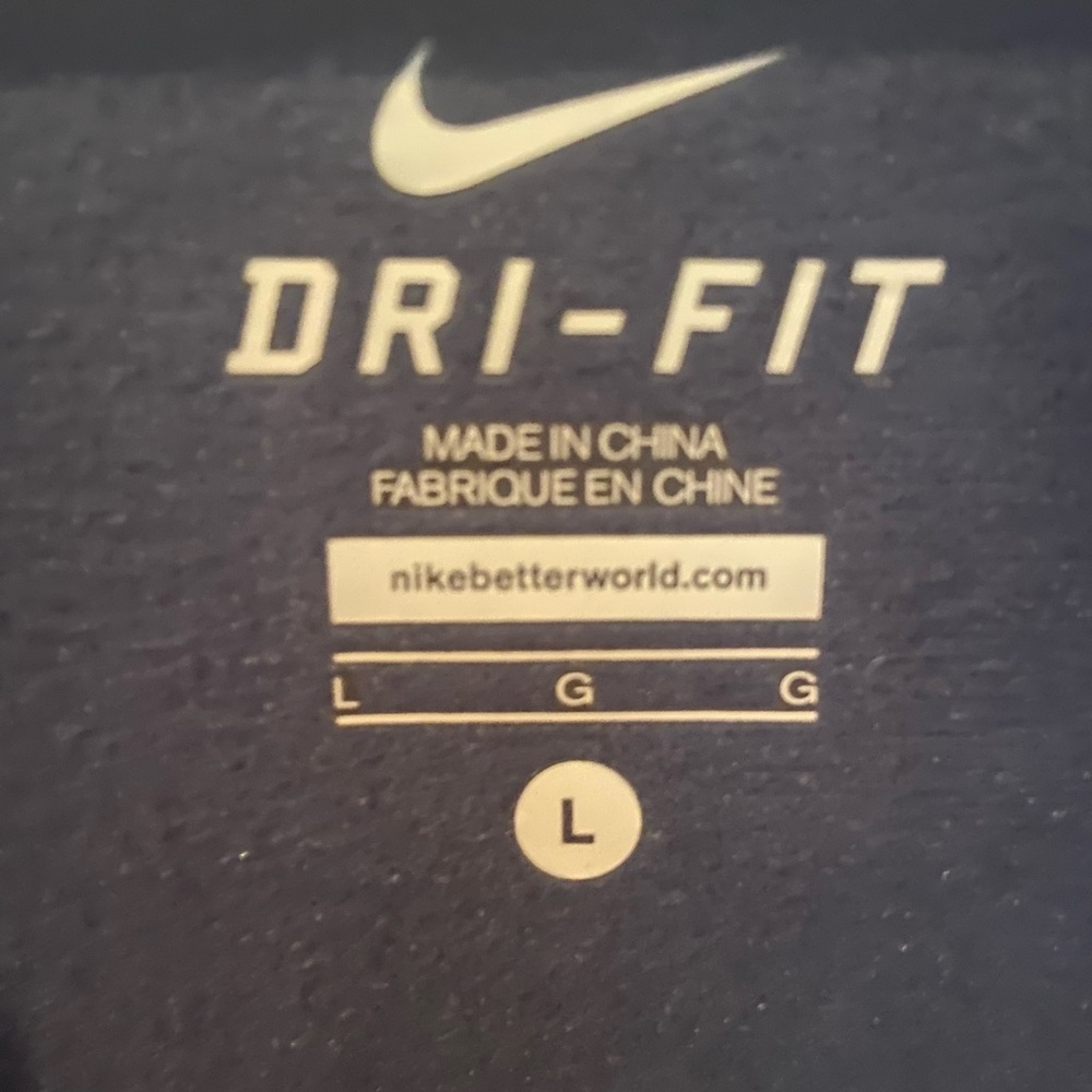 Nike drifit size large full zip jacket
